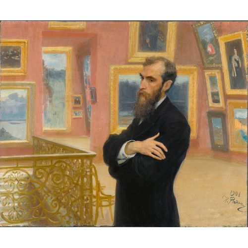 Ilya Repin, Portrait Of Pavel Tretyakov Ilya Repin, Portrait Of Pavel Tretyakov