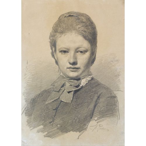 Ilya Repin, Portrait Of Sofia Repina Realism Art Movements Canvas, Drawing Paper Prints, Reproduction Oil Painting and High