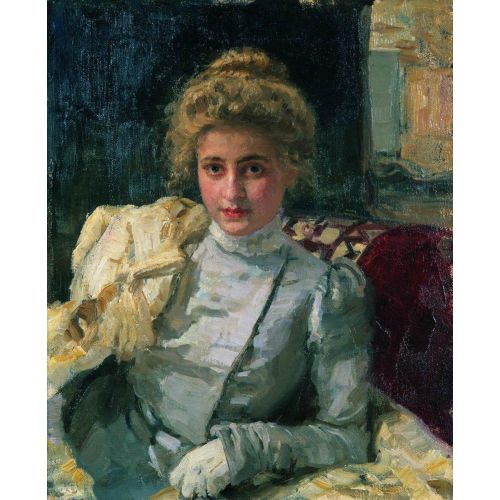 Ilya Repin, Portrait Of Tevashova Ilya Repin, Portrait Of Tevashova