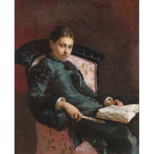 Ilya Repin, Portrait Of The Artist's Wife, Vera Repin Ilya Repin, Portrait Of The Artist's Wife, Vera Repin