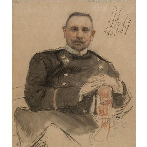 Ilya Repin, Portrait Of The Collector Stepan Petrovich Kratchkovsky Ilya Repin, Portrait Of The Collector Stepan Petrovich Kratchkovsky