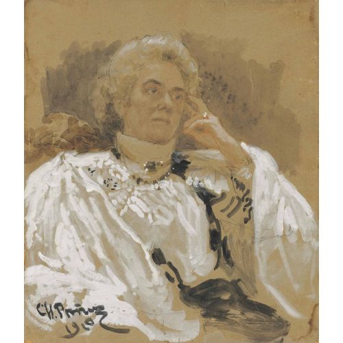 Ilya Repin, Portrait Of Vera Berenshtam Ilya Repin, Portrait Of Vera Berenshtam