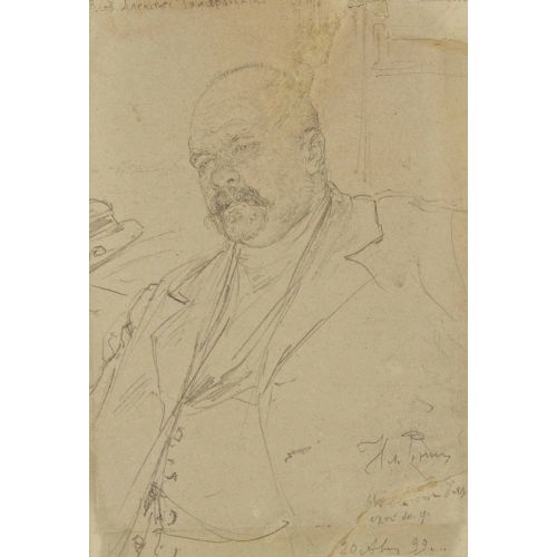 Ilya Repin, Portrait Of Vladimir Gilyarovsky Ilya Repin, Portrait Of Vladimir Gilyarovsky