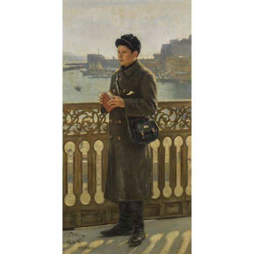 Ilya Repin, Portrait Of Yuri Repin By The Bay Of Naples Ilya Repin, Portrait Of Yuri Repin By The Bay Of Naples