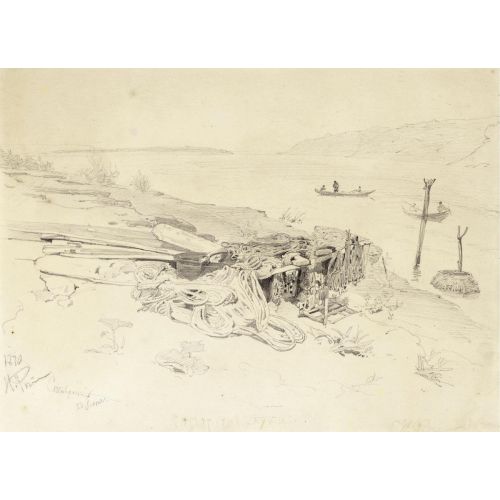 Ilya Repin, Preparatory Sketch For Barge Haulers Haulers On The Volga Ilya Repin, Preparatory Sketch For Barge Haulers Haulers On The Volga
