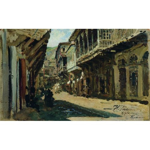Ilya Repin, Street In Tiflis Ilya Repin, Street In Tiflis