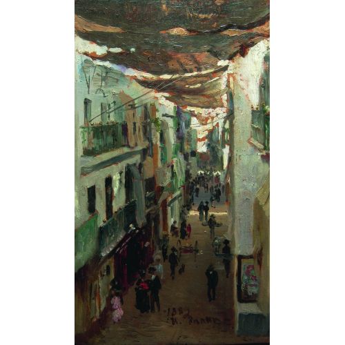Ilya Repin, Street Of The Snakes In Seville Ilya Repin, Street Of The Snakes In Seville