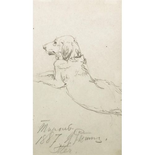 Ilya Repin, Study Of A Dog Ilya Repin, Study Of A Dog