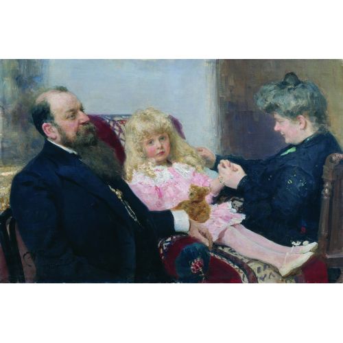 Ilya Repin, The Delyarov Family Ilya Repin, The Delyarov Family