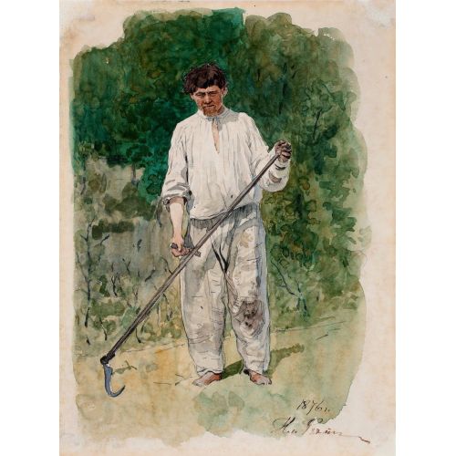 Ilya Repin, The Scytheman Ilya Repin, The Scytheman