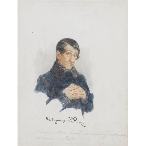 Ilya Repin, Two Portraits Of Nikolai Fedorovich Sazonov Ilya Repin, Two Portraits Of Nikolai Fedorovich Sazonov