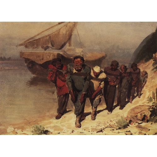 Ilya Repin, Barge Haulers On The Volga Study Ilya Repin, Barge Haulers On The Volga Study