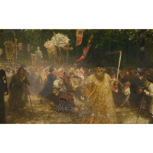 Ilya Repin, Crucession In Oak Wood Ilya Repin, Crucession In Oak Wood