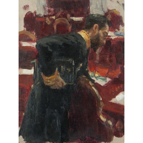 İlya Repin, Disterlo Roman Aleksandroviç Realizm Sanat Akımları Kanvas Efektli Tablo, Resim Kağıdı Baskısı