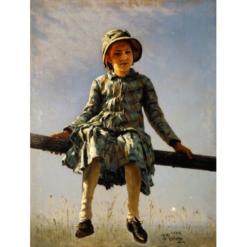 Ilya Repin, His Daughter Portrait