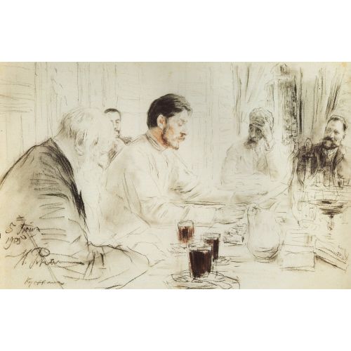 Ilya Repin, Maxim Gorky Reading In The Penates His Drama Children Of The Sun Ilya Repin, Maxim Gorky Reading In The Penates His Drama Children Of The Sun