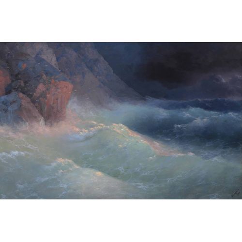 Ivan Aivazovsky, Storm On The Black Sea Ivan Aivazovsky, Storm On The Black Sea