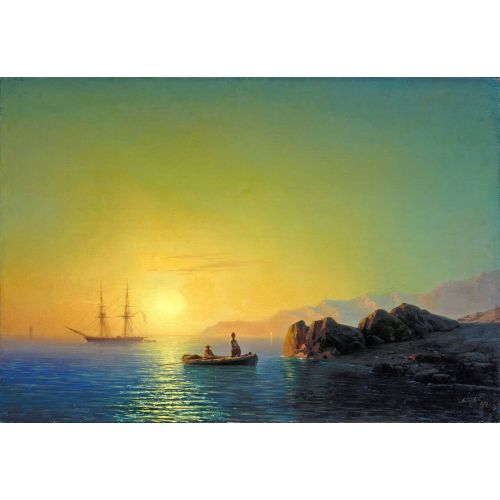 Ivan Aivazovsky, Sunset Off The Crimean Coast Ivan Aivazovsky, Sunset Off The Crimean Coast
