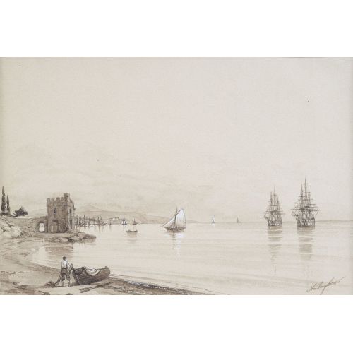 Ivan Aivazovsky, View From The Numerous Sailing Ships