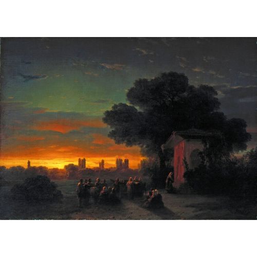 Ivan Aivazovsky, View In The Crimea At Sunset