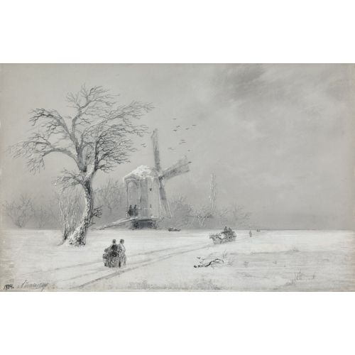 Ivan Aivazovsky, Winter In Ukraine Ivan Aivazovsky, Winter In Ukraine