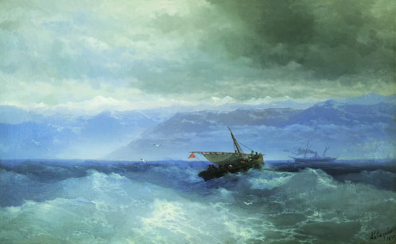 Ivan Aivazovsky Caucasus Mountains From The Sea | Arthipo