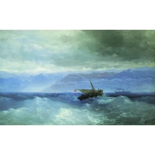 Ivan Aivazovsky Caucasus Mountains From The Sea | Arthipo