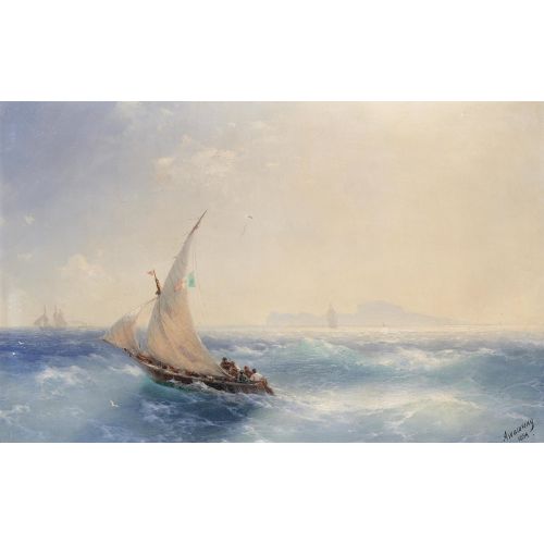 Ivan Aivazovsky, Delivered To Shore Island Ivan Aivazovsky, Delivered To Shore Island