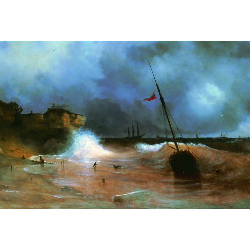 Ivan Aivazovsky, End Of Storm Ivan Aivazovsky, End Of Storm