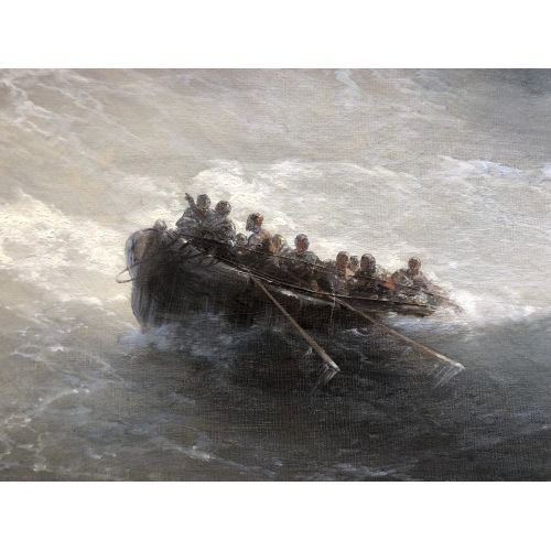 Ivan Aivazovsky, Fragment Boat With People Ivan Aivazovsky, Fragment Boat With People