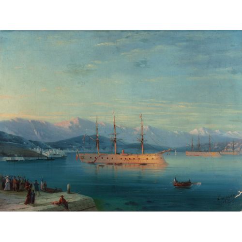 İvan Aivazovsky Fransa Karadeniz Çıkartması Yapıyor