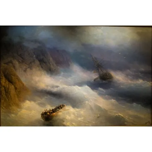 Ivan Aivazovsky Gemiden Kurtulmak Romantizm Ivan Aivazovsky Gemiden Kurtulmak Romantizm Sanat Akımları Kanvas Efektli Tablo, Resim Kağıdı Baskısı, Reprodüksiyon ve