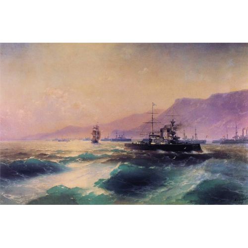 Ivan Aivazovsky, Gunboat Off Crete