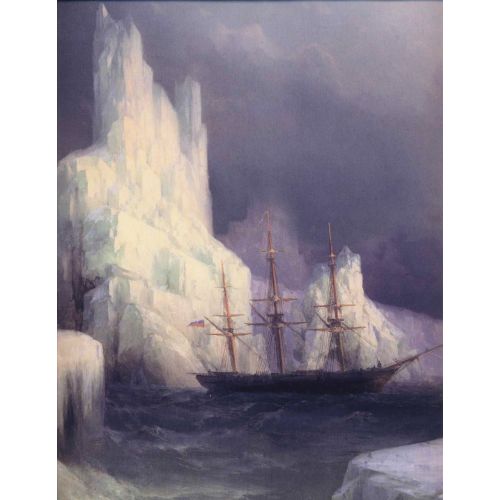Ivan Aivazovsky, Atlantik Detayında Buzdağları