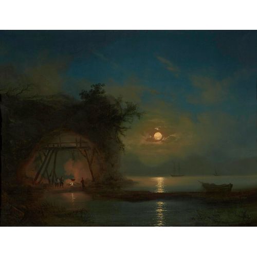Ivan Aivazovsky, Moonlit Night Ivan Aivazovsky, Moonlit Night