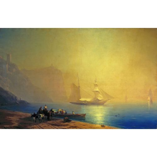 Ivan Aivazovsky, Morning On The Sea Coast Sudak Ivan Aivazovsky, Morning On The Sea Coast Sudak