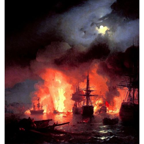 Ivan Aivazovsky, The Battle Of Chesma