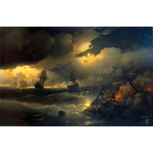 Ivan Aivazovsky, Peter I With Red Hill Ivan Aivazovsky, Peter I With Red Hill