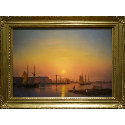 Ivan Aivazovsky Saint Petersburg Romantizm Ivan Aivazovsky Saint Petersburg Romantizm Sanat Akımları Kanvas Efektli Tablo, Resim Kağıdı Baskısı, Reprodüksiyon ve