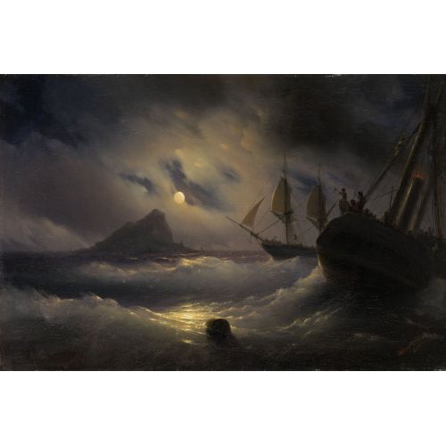 Ivan Aivazovsky, Ay Işığında Gemiler