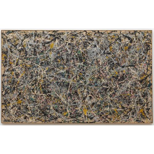 Jackson Pollock No 1 Abstract Expressionism Art Movements Canvas, Drawing Paper Prints, Reproduction Oil Painting and High