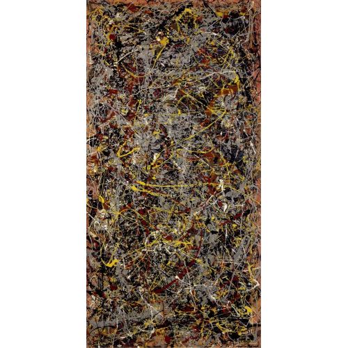 Jackson Pollock No 5 Abstract Art Movements Canvas, Drawing Paper Prints, Reproduction Oil Painting and High Resolution Image