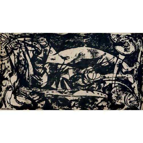 Jackson Pollock Number 14 Abstract Expressionism Art Movements Canvas, Drawing Paper Prints, Reproduction Oil Painting and High