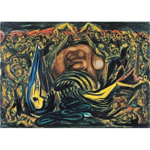 Jackson Pollock, Bald Woman With Skeleton
