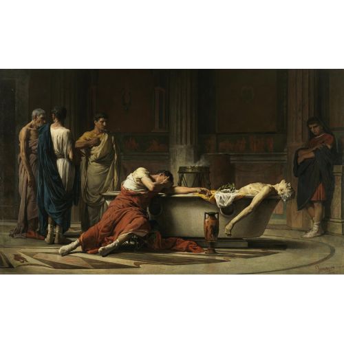Jacques Louis David, La Muerte De Seneca Cuadro Jacques Louis David, La Muerte De Seneca Cuadro