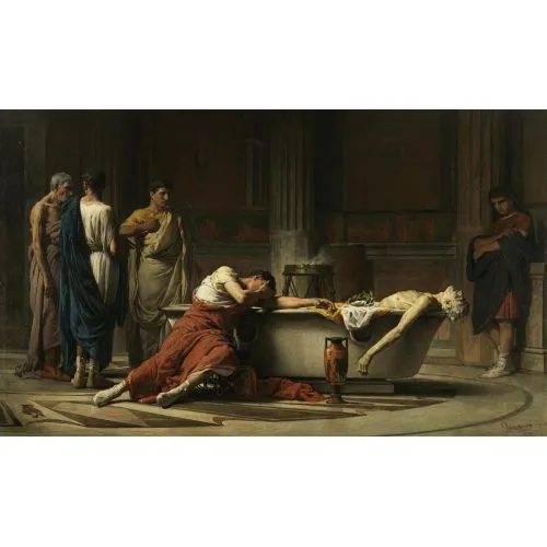 Jacques Louis David, La Muerte De Seneca Cuadro Neoclassicism Jacques Louis David, La Muerte De Seneca Cuadro Neoclassicism Art Movements Canvas, Drawing Paper Prints, Reproduction Oil