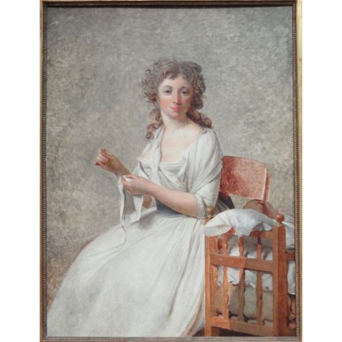 Jacques Louis David, Madame De Pastoret And Her Son Neoclassicism Art Movements Canvas, Drawing Paper Prints, Reproduction Oil