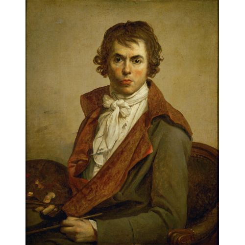Jacques Louis David, Self Portrait Neoclassicism Art Movements Canvas, Drawing Paper Prints, Reproduction Oil Painting and High