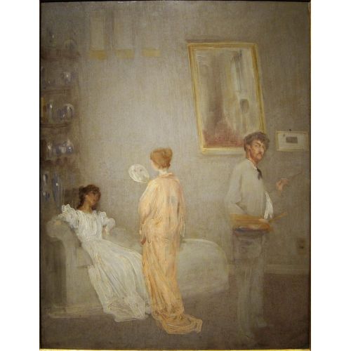 James Abbott Mcneill Whistler, The Artist In His Studio Impressionism Art Movements Canvas, Drawing Paper Prints, Reproduction