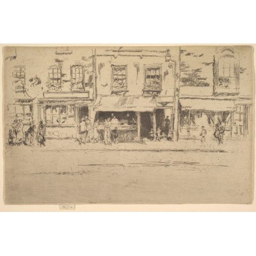 James Abbott Mcneill Whistler, Balık Dükkanı Yoğun Chelsea Balık Dükkanı Chelsea